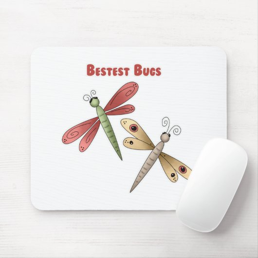 Bestest hört ab (Libellen) Mousepad (Mit Mouse)