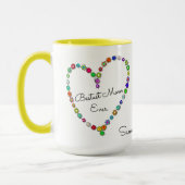 Bestest Mama-überhaupt personalisierter Name - Tasse (Links)