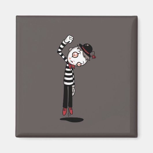 Bestest Mime Ever Magnet (Vorne)
