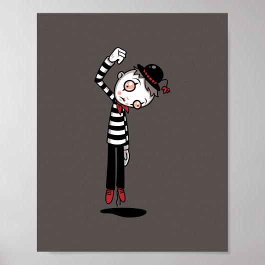 Bestest Mime Ever Poster (Vorne)