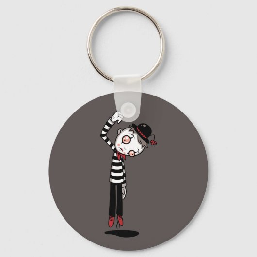Bestest Mime Ever Schlüsselanhänger (Vorderseite)