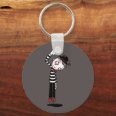 Bestest Mime Ever Schlüsselanhänger (Vorderseite)