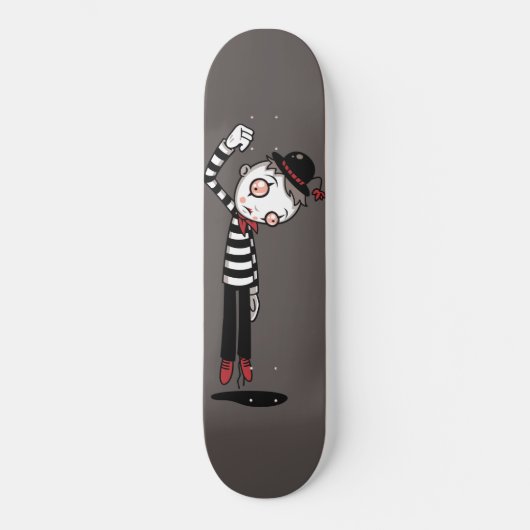 Bestest Mime Ever Skateboard (Vorderseite)