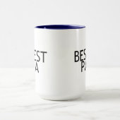 Bestest Papa Tasse (Zentrum)