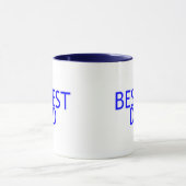 Bestest Vater-Blau Tasse (Zentrum)