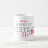 Besteste Bestie| Niedliche Bestie-BESTE FREUNDIN Kaffeetasse (Mittel)