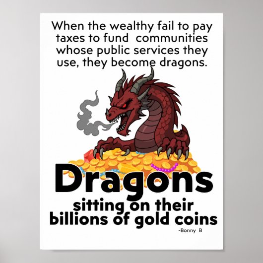 Besteuere die Drachen Poster (Vorne)