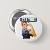 BESTEUERN SIE DIESES BUTTON (Vorne & Hinten)