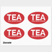 Besteuert genug Oval Ovaler Aufkleber (Blatt)