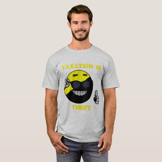 Besteuerung ist Diebstahl Ancap Man T-Shirt (Vorne ganz)