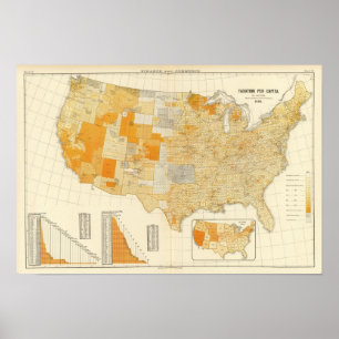 Besteuerung pro Kopf, Landkreis Poster