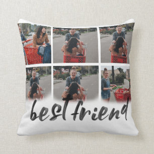 Bestfreund Geschenk 6 Foto Kollektion benutzerdefi Kissen