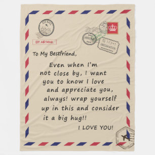 Bestfriend-Geschenk  Mein Freund I Liebe Sie Fleecedecke