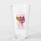 Bestfriend Gift for Girls, Magical Unicorn Pink Glas (Rückseite)