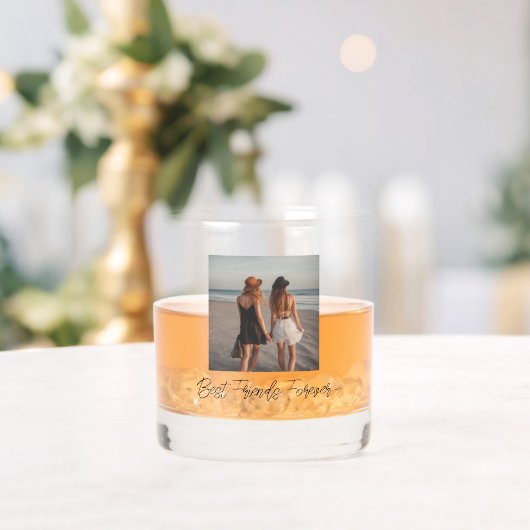 Besti Friends Forever One Foto Whiskyglas (Insitu (Hochzeit))