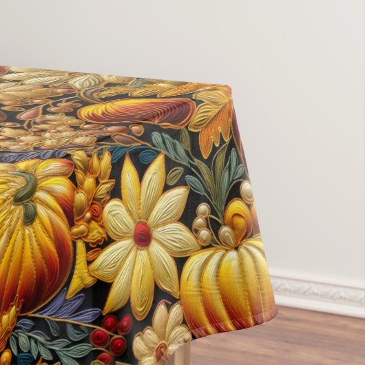 bestickt aussehen Grosser Erntedank Tablett Tischdecke (Beispiel)