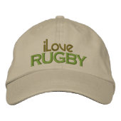 bestickt in Liebe Rugby Cap Bestickte Baseballkappe (Vorderseite)