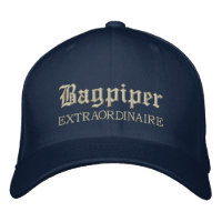bestickte Bagpiper Extraordinaire Music Cap