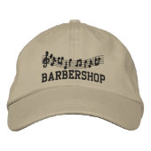 bestickte Barbershop Music Cap Kappe (Vorderseite)