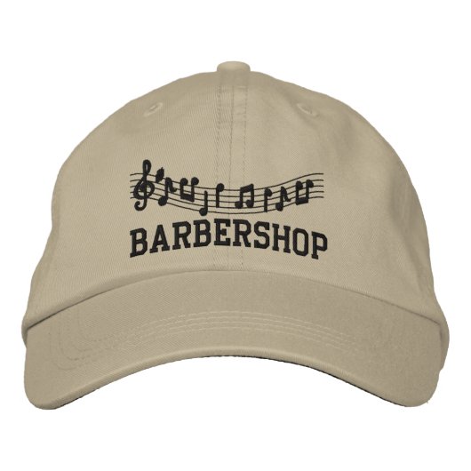 bestickte Barbershop Music Cap Kappe (Vorderseite)
