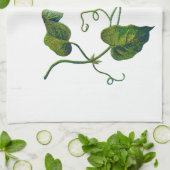 bestickte Blue Morning Glühbirnen Küchentuch (Gefaltet)