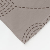 bestickte Blume und Blätter, nahtloses Design. Fleecedecke (Ecke)