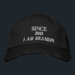 bestickte CAPS, HATTE, SEIT JAHR BIN ICH GRANDPA Baseballkappe<br><div class="desc">bestickter Hut,  Deckel,  bestickt GRAND PA</div>