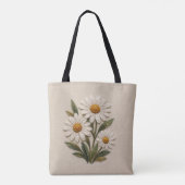 Bestickte Daisy-Blüte Tasche (Rückseite)