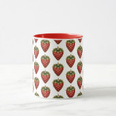 Bestickte Erdbeere Tasse (Zentrum)