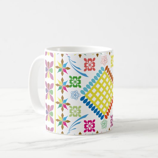 bestickte Essenz Kaffeetasse (Vorderseite Links)