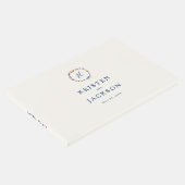 bestickte Florals Hochzeit Gästebuch (Ecke)