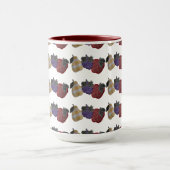 Bestickte Früchte (Cranberry) Tasse (Zentrum)