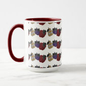 Bestickte Früchte (Cranberry) Tasse (Links)