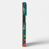 bestickte gesteppte Blume von CallisC-Wurzelpille Case-Mate iPhone Hülle (Rückseite / Rechts)