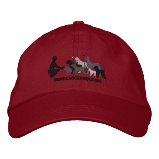 bestickte graue Logo-Cap Bestickte Kappe (Vorderseite)