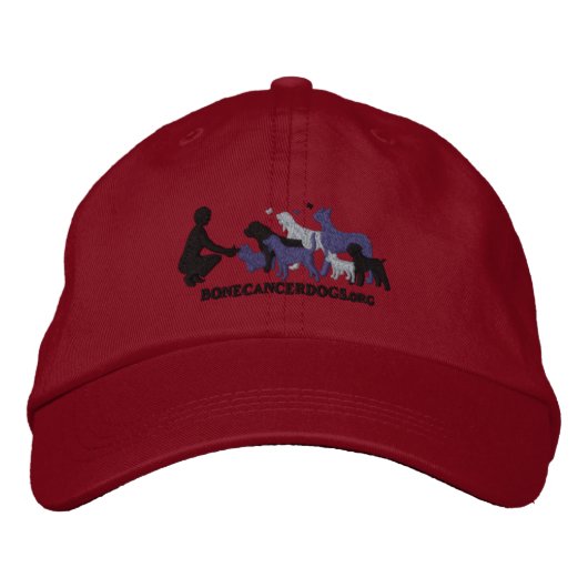 bestickte graue Logo-Cap Kappe (Vorderseite)