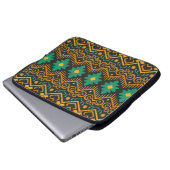 bestickte Ikat-Fabric Ethnic Design Laptopschutzhülle (Vorne Knopf)