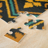 bestickte Ikat-Fabric Ethnic Design Puzzle (Seite)