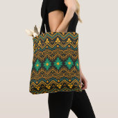 bestickte Ikat-Fabric Ethnic Design Tasche (Von Nahem)