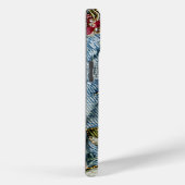 Bestickte Jewel Floral Denim Textur Case-Mate iPhone Hülle (Rückseite / Rechts)