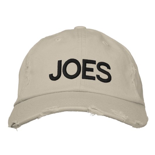 bestickte JOES Cap Baseballkappe (Vorderseite)