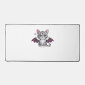 bestickte Katzenfledermaus Klassischer T - Shirt Schreibtischunterlage (Vorderseite)