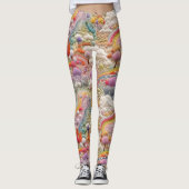 bestickte Leggings des Magischen Tals - Niedlich (Vorderseite)