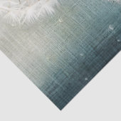 bestickte Lüster auf Denim, Puffy & Magical Seidenpapier (Detail)