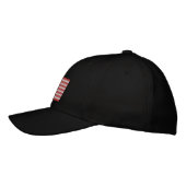 Bestickte Mütze Amerikanische Flagge Baseballkappe (Links)