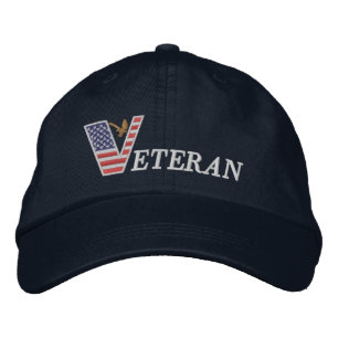 Bestickte Mütze Veteran Baseballkappe