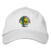 Bestickte Mütze - Weiß Baseballkappe (Vorderseite)