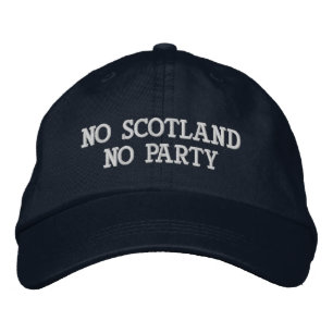 Bestickte No Scotland No Party  Baseballkappe