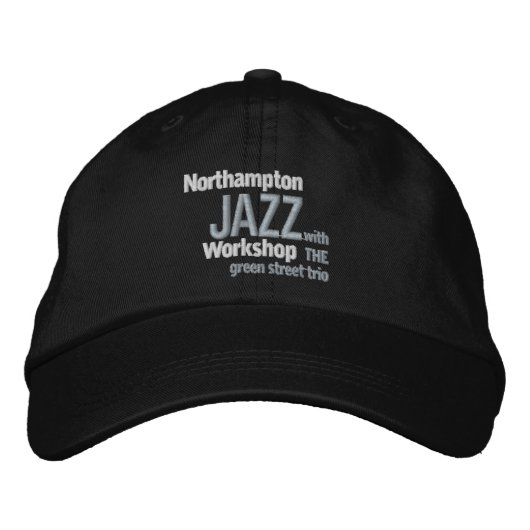 bestickte Northampton Jazz Workshop Cap Kappe (Vorderseite)