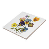 bestickte Parade der Stiefmütterchen Fliese (Seite)